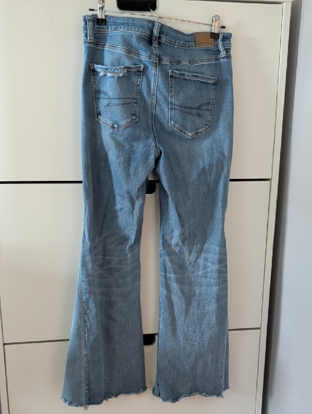 American Eagle - Festival Flare Jeans with Frayed Hem - 10 Short - Picture 12 of 13